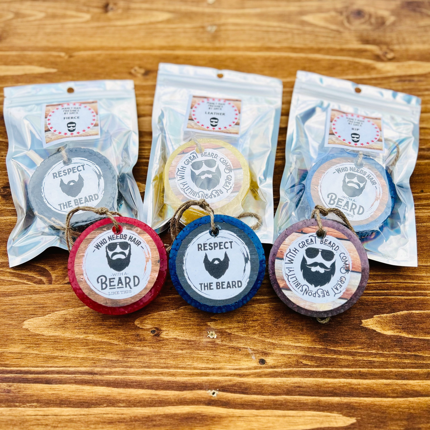 Who Needs Hair With A Beard Like This Manly BEARDED DUDES Freshies!